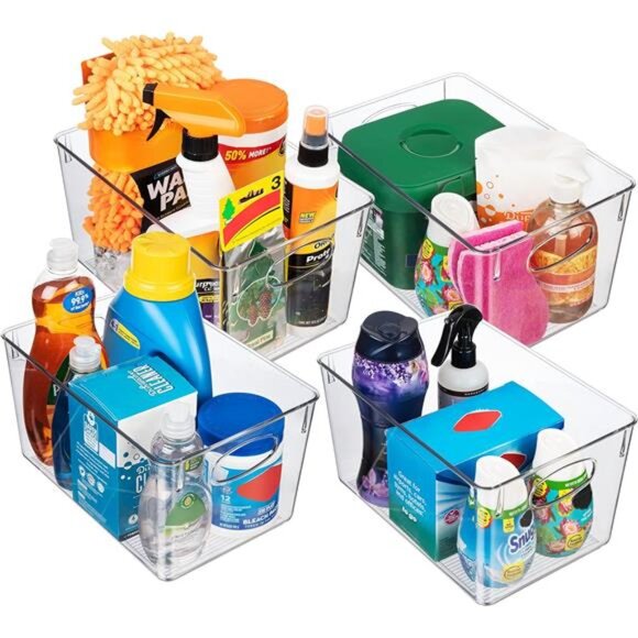 Plastic Storage Bins With lids – Perfect Pantry Organization and Storage - Picture 3 of 7